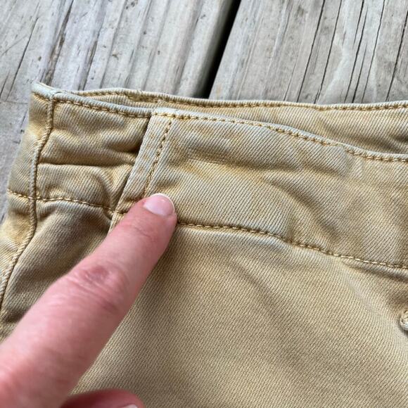 Paige Carly Pant Vintage Golden Glow Wide Leg High Waisted Size 32 - Picture 6 of 12